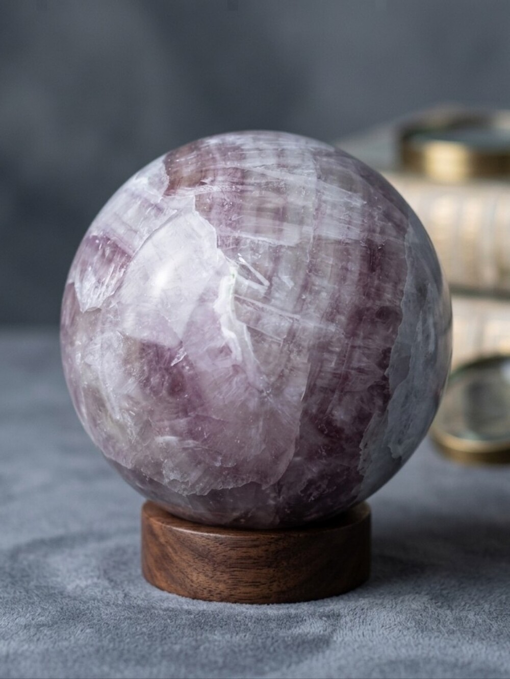 Candy Purple Flourite Crystal Sphere Flourite 4LBs